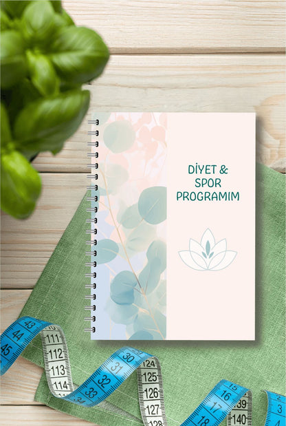 Diyet ve Spor Programı Takip Defteri & Diyet Defteri