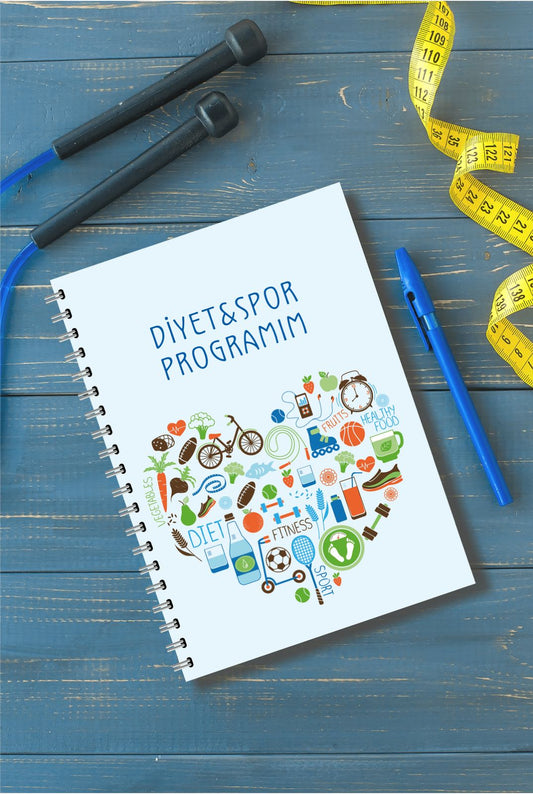 Diyet ve Spor Programı Takip Defteri & Diyet Defteri