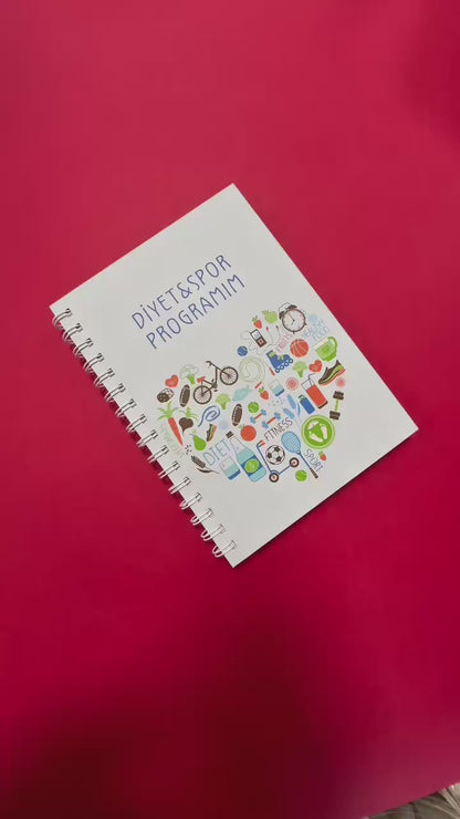 Diyet ve Spor Programı Takip Defteri & Diyet Defteri