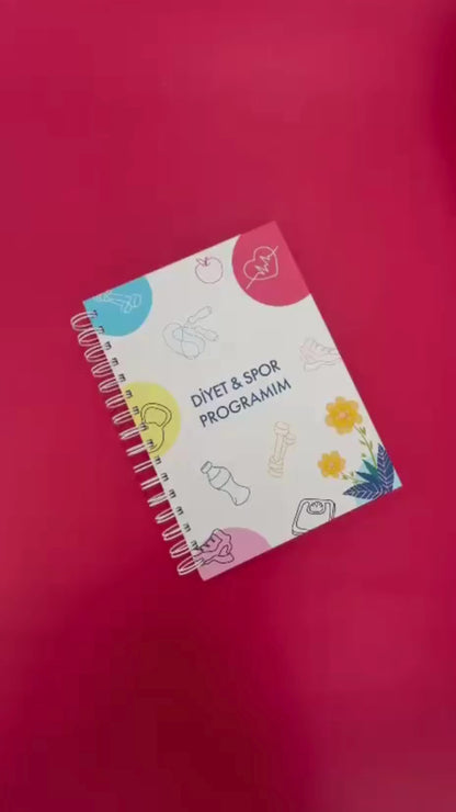 Diyet ve Spor Programı Takip Defteri & Diyet Defteri
