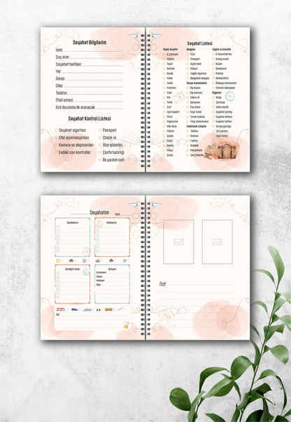 Seyahat Ajandam/macera Defteri/tatil Defteri/gezi Defteri/41 yaprak/82 Sayfa