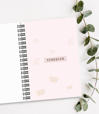 Yemek Tarif Defteri / 100 Yaprak / 15cm x 21cm