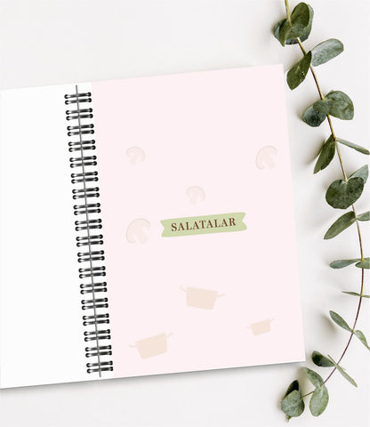 Yemek Tarif Defteri / 100 Yaprak / 15cm x 21cm