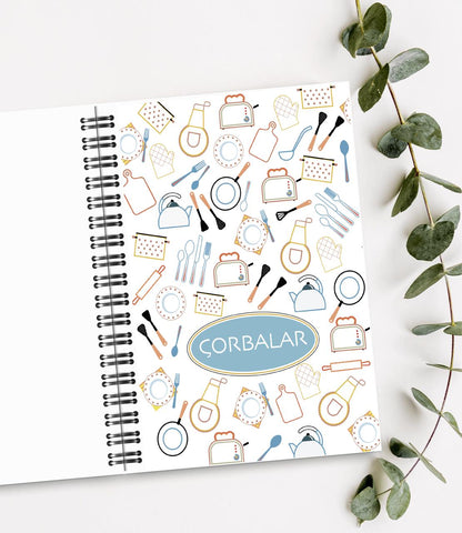 Yemek Tarif Defteri / 100 Yaprak / 15cm x 21cm