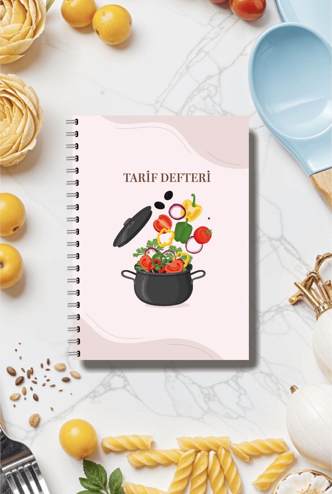 Yemek Tarif Defteri / 100 Yaprak / 15cm x 21cm