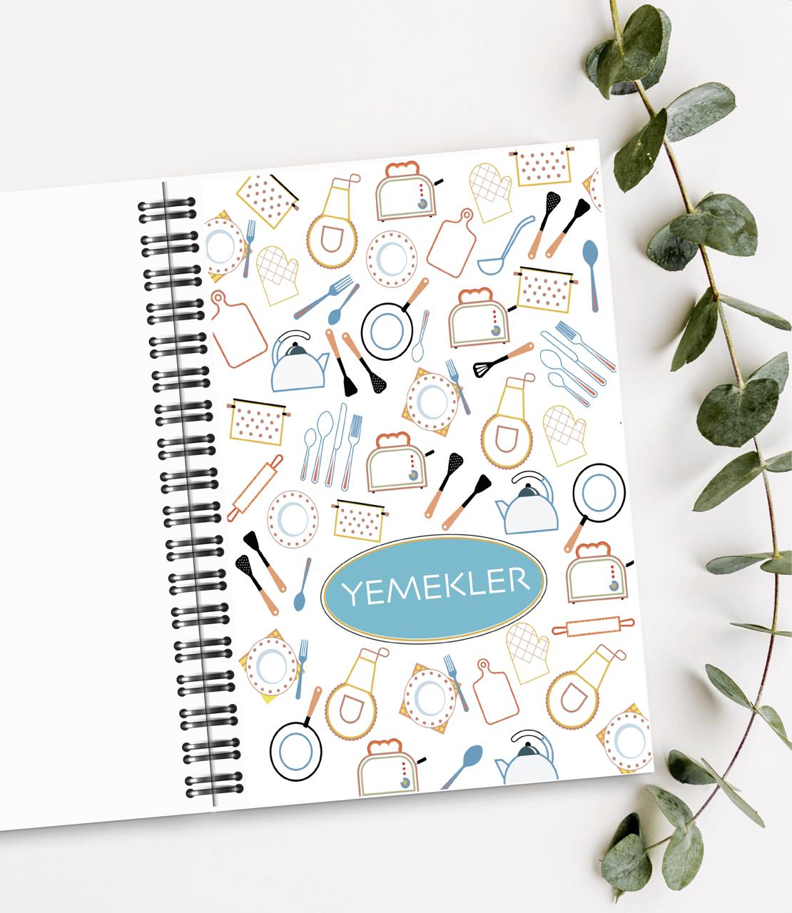 Yemek Tarif Defteri / 100 Yaprak / 15cm x 21cm