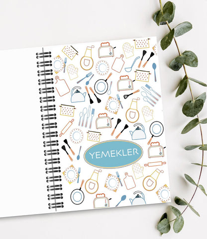 Yemek Tarif Defteri / 100 Yaprak / 15cm x 21cm