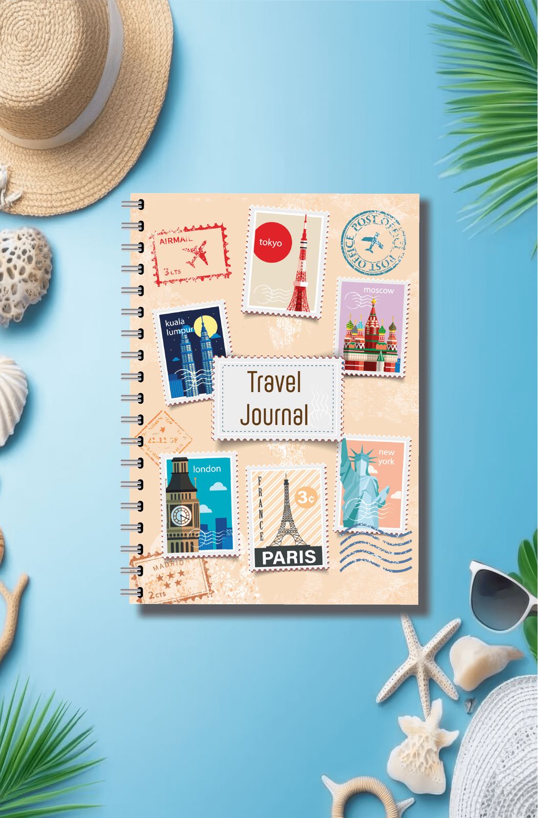 Travel Journal - Seyahat Ajandam/macera Defteri/tatil Defteri/gezi Defteri/41 yaprak/82 Sayfa - İngilizce
